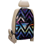 Black Triangle Galaxy Space Print Car Seat Organizers