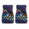 Black Triangle Galaxy Space Print Front Car Floor Mats