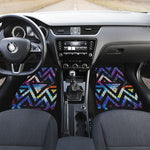 Black Triangle Galaxy Space Print Front Car Floor Mats