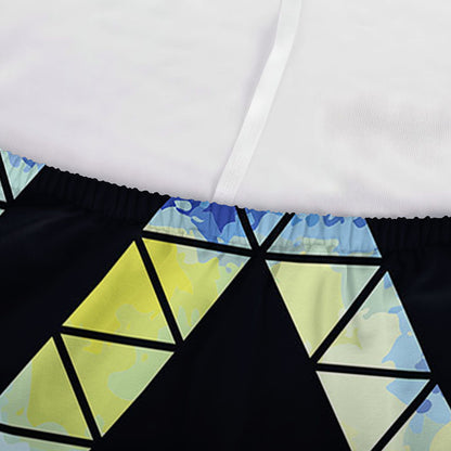 Black Triangle Galaxy Space Print Sofa Cover