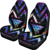 Black Triangle Galaxy Space Print Universal Fit Car Seat Covers