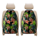 Black Tropical Giraffe Pattern Print Car Seat Organizers