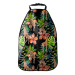 Black Tropical Giraffe Pattern Print Car Seat Organizers