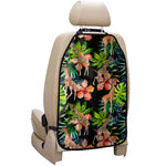 Black Tropical Giraffe Pattern Print Car Seat Organizers