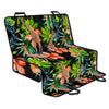 Black Tropical Giraffe Pattern Print Pet Car Back Seat Cover