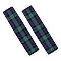 Black Watch Scottish Tartan Print Car Seat Belt Covers