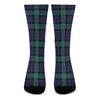 Black Watch Scottish Tartan Print Crew Socks