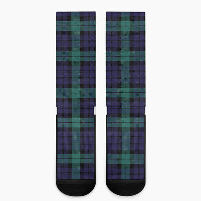 Black Watch Scottish Tartan Print Crew Socks