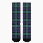 Black Watch Scottish Tartan Print Crew Socks