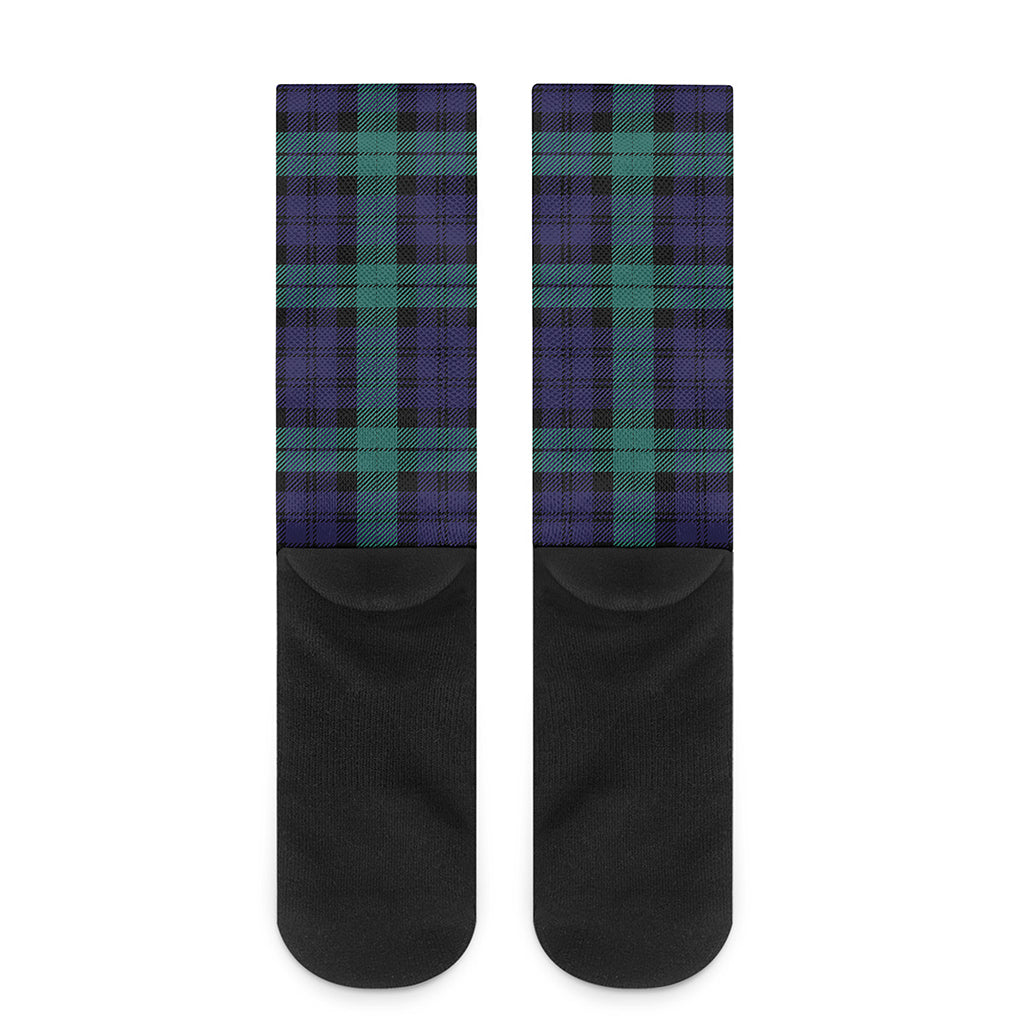 Black Watch Scottish Tartan Print Crew Socks