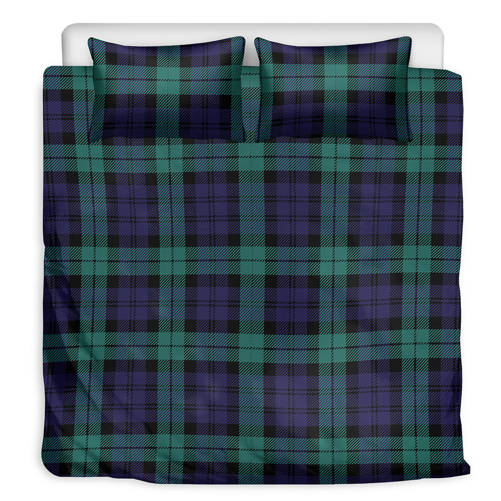 Black Watch Scottish Tartan Print Duvet Cover Bedding Set