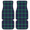 Black Watch Scottish Tartan Print Front and Back Car Floor Mats