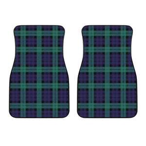 Black Watch Scottish Tartan Print Front Car Floor Mats