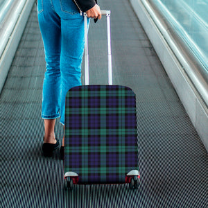 Black Watch Scottish Tartan Print Luggage Cover