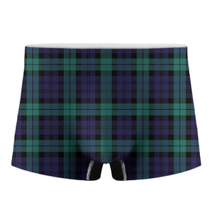 Black Watch Scottish Tartan Print Men's Boxer Briefs