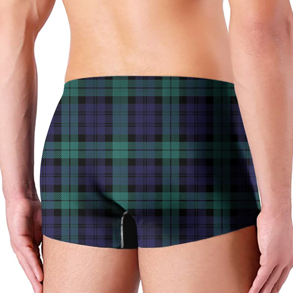 Black Watch Scottish Tartan Print Men's Boxer Briefs