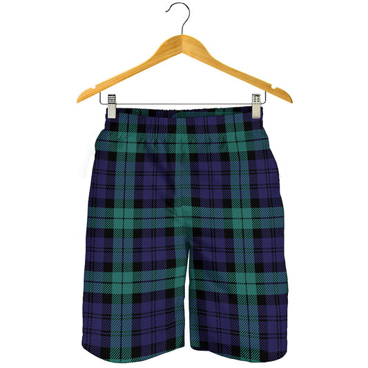 Black Watch Scottish Tartan Print Men's Shorts