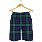 Black Watch Scottish Tartan Print Men's Shorts
