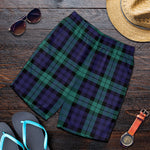 Black Watch Scottish Tartan Print Men's Shorts