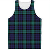 Black Watch Scottish Tartan Print Men's Tank Top