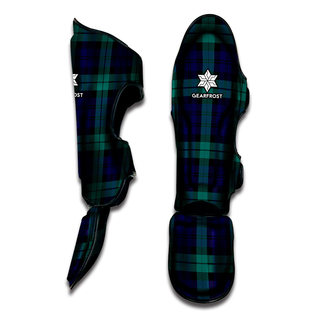 Black Watch Scottish Tartan Print Muay Thai Shin Guard