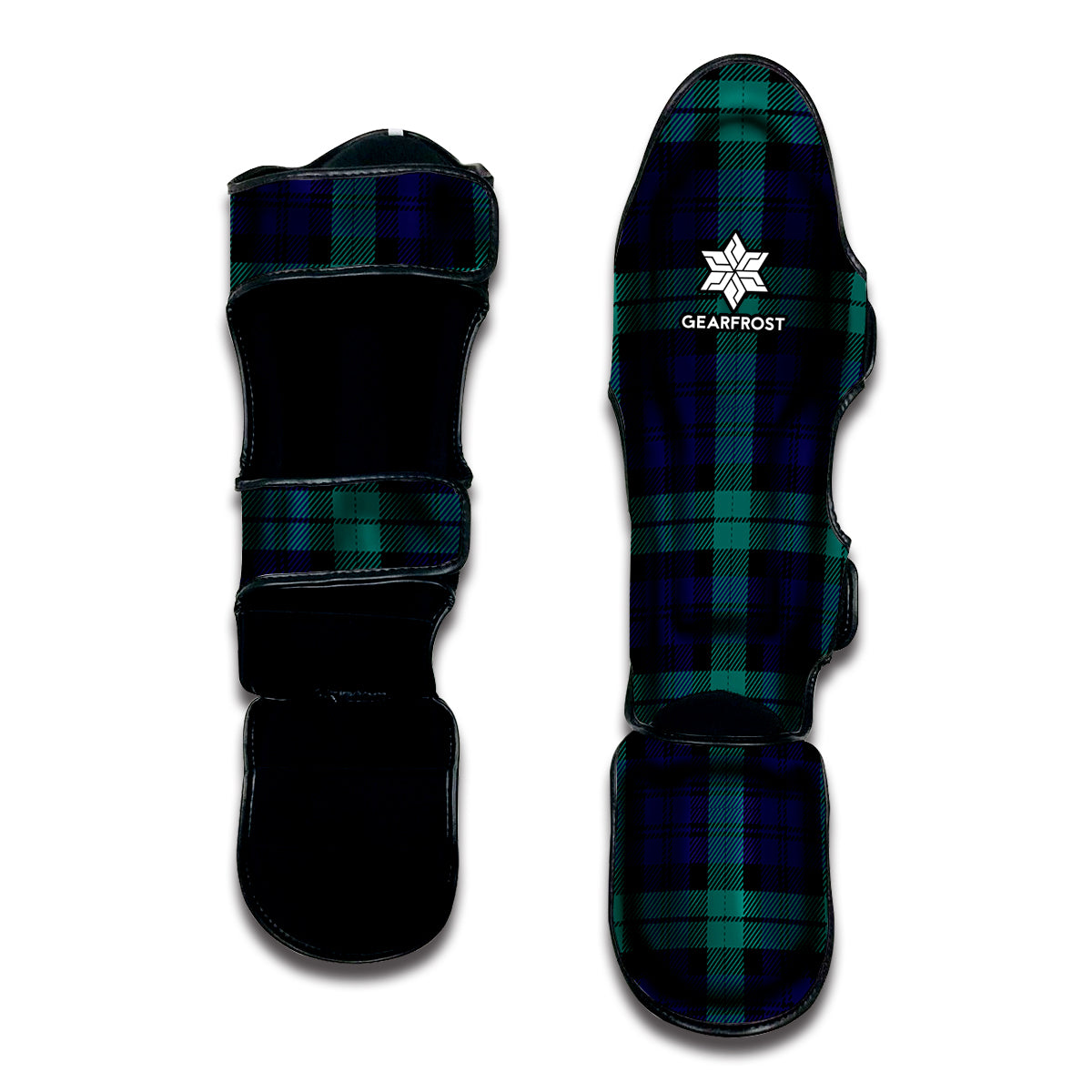 Black Watch Scottish Tartan Print Muay Thai Shin Guard