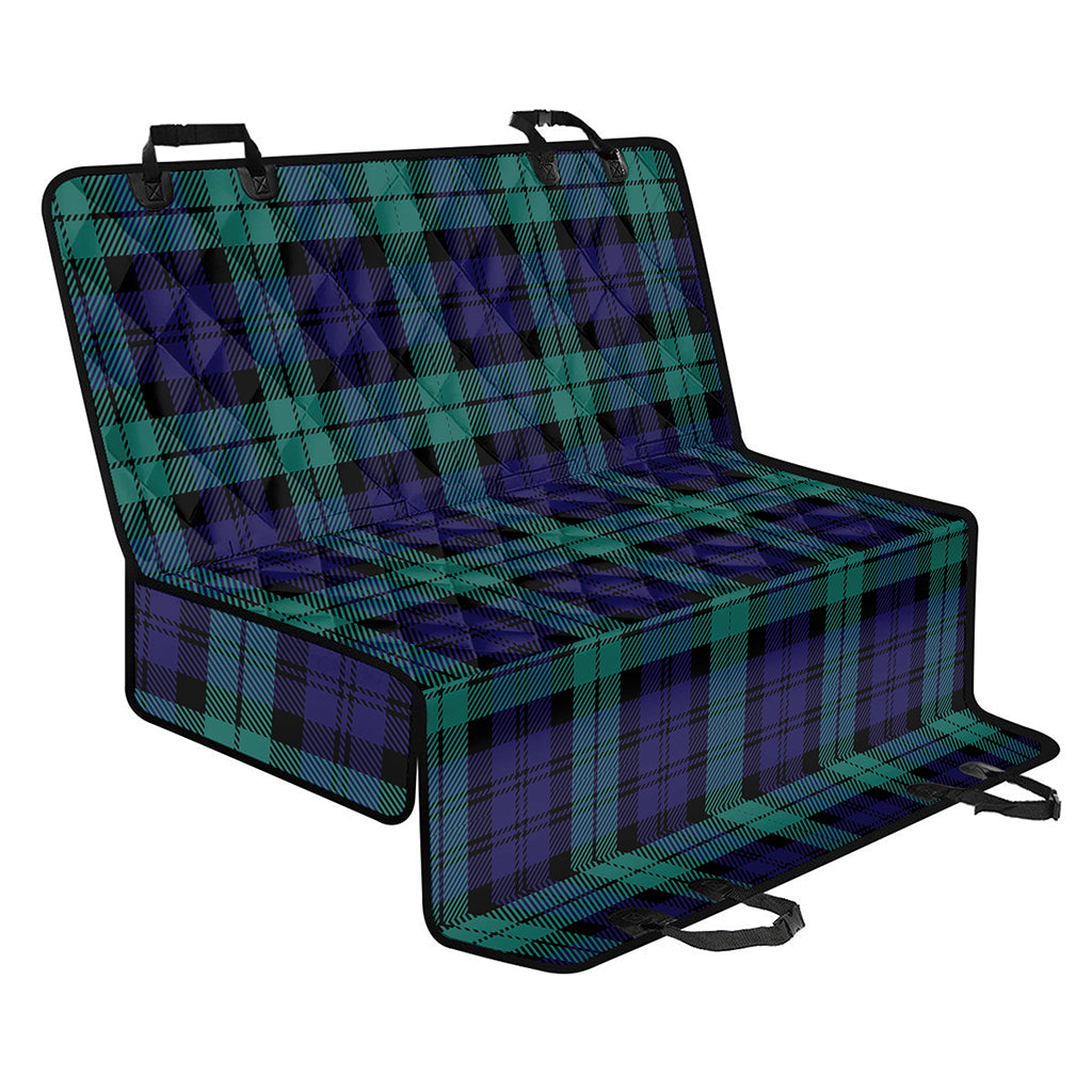Black Watch Scottish Tartan Print Pet Car Back Seat Cover