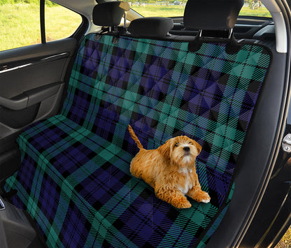 Black Watch Scottish Tartan Print Pet Car Back Seat Cover