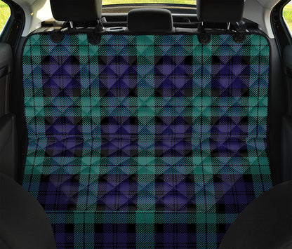 Black Watch Scottish Tartan Print Pet Car Back Seat Cover