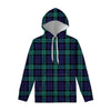 Black Watch Scottish Tartan Print Pullover Hoodie