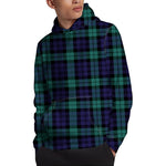 Black Watch Scottish Tartan Print Pullover Hoodie