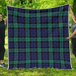 Black Watch Scottish Tartan Print Quilt