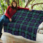 Black Watch Scottish Tartan Print Quilt