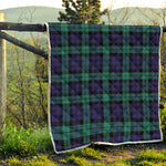 Black Watch Scottish Tartan Print Quilt