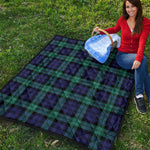 Black Watch Scottish Tartan Print Quilt