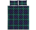 Black Watch Scottish Tartan Print Quilt Bed Set