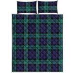 Black Watch Scottish Tartan Print Quilt Bed Set