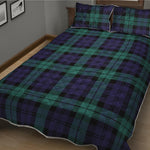 Black Watch Scottish Tartan Print Quilt Bed Set