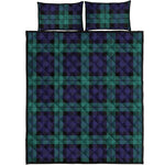 Black Watch Scottish Tartan Print Quilt Bed Set