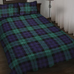 Black Watch Scottish Tartan Print Quilt Bed Set