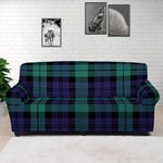 Black Watch Scottish Tartan Print Sofa Cover