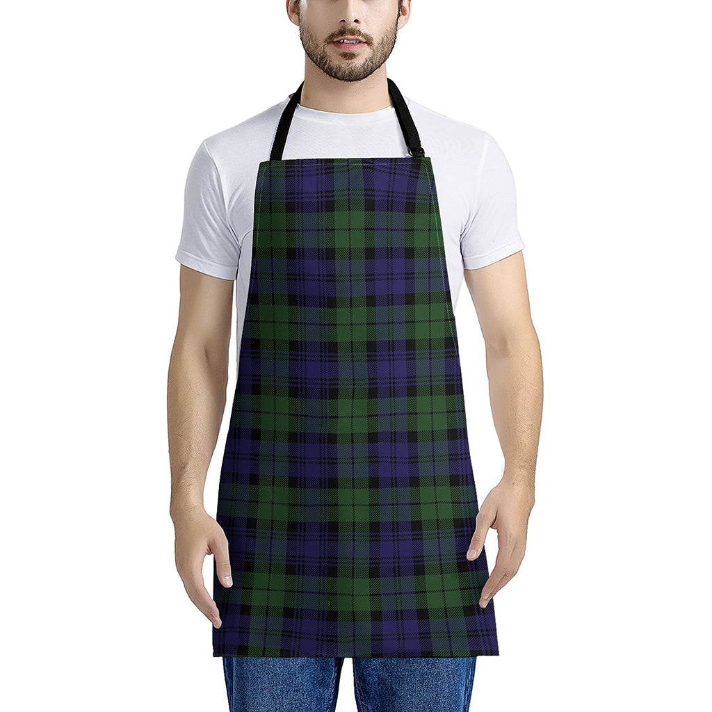 Black Watch Tartan Pattern Print Apron