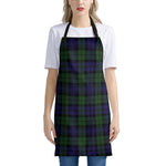 Black Watch Tartan Pattern Print Apron