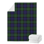 Black Watch Tartan Pattern Print Blanket