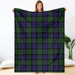 Black Watch Tartan Pattern Print Blanket