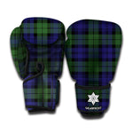 Black Watch Tartan Pattern Print Boxing Gloves