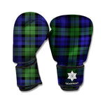 Black Watch Tartan Pattern Print Boxing Gloves
