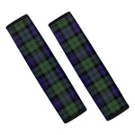 Black Watch Tartan Pattern Print Car Seat Belt Covers