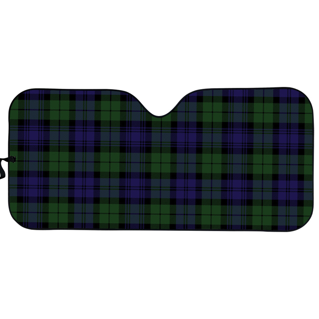 Black Watch Tartan Pattern Print Car Sun Shade