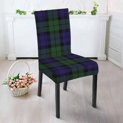 Black Watch Tartan Pattern Print Dining Chair Slipcover